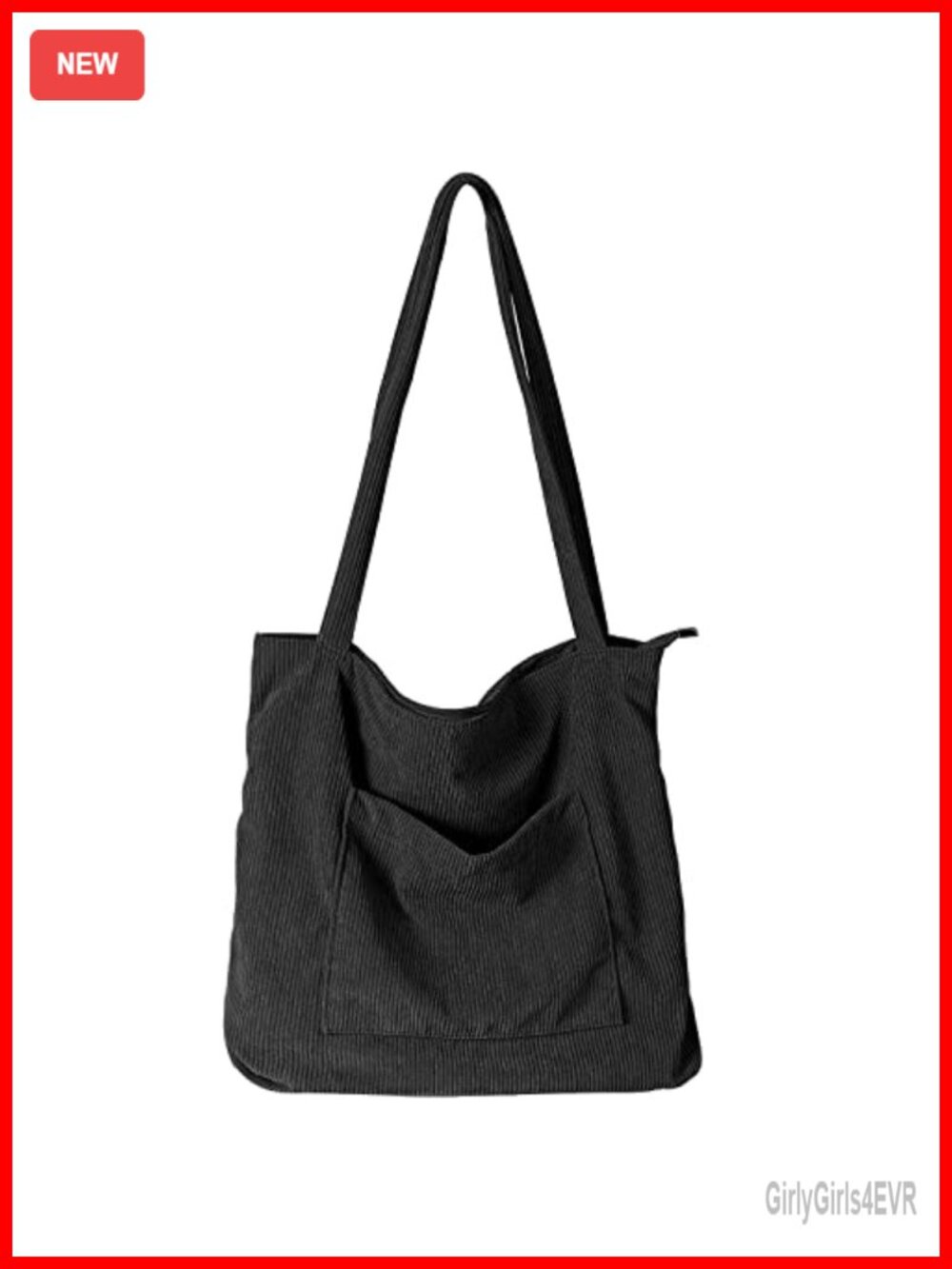 Women Corduroy Tote Bag Large Shoulder Hobo Handbag Multi-Pocket Work Travel